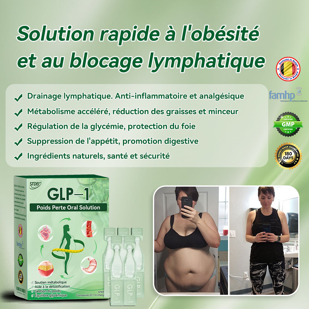 𝑆𝑇𝐷𝐸𝐼®𝐺𝐿𝑃-1 𝑃𝑜𝑖𝑑𝑠 𝑃𝑒𝑟𝑡𝑒 𝑂𝑟𝑎𝑙 𝑆𝑜𝑙𝑢𝑡𝑖𝑜𝑛💧💧Cliniquement validé | Sans effets secondaires | 6 doses ultra-concentrées | 40 % de contenu en plus par boîte que la plupart des marques