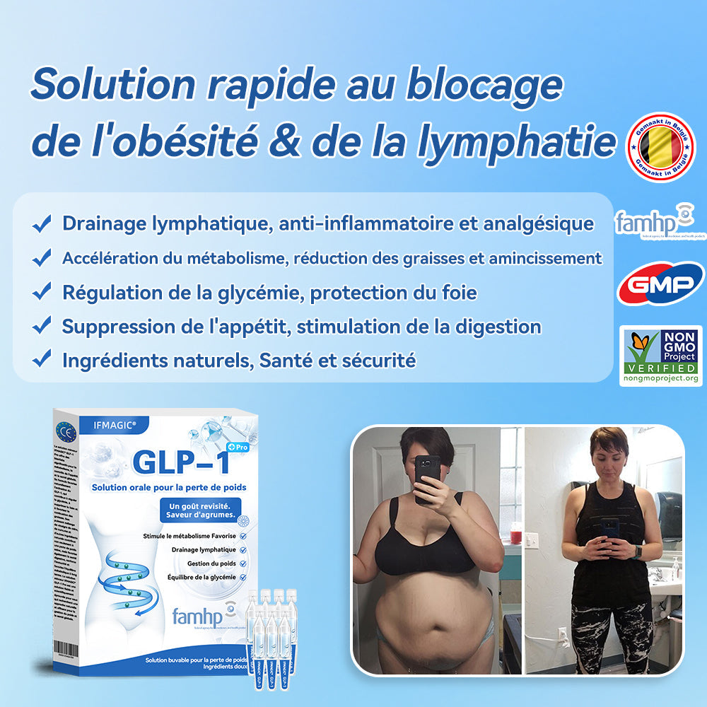 𝐈𝐅𝐌𝐀𝐆𝐈𝐂® 𝐆𝐋𝐏-𝟏 𝐏𝐫𝐨 𝐒𝐨𝐥𝐮𝐭𝐢𝐨𝐧 𝐨𝐫𝐚𝐥𝐞 𝐩𝐨𝐮𝐫 𝐥𝐚 𝐩𝐞𝐫𝐭𝐞 𝐝𝐞 𝐩𝐨𝐢𝐝𝐬💧💧