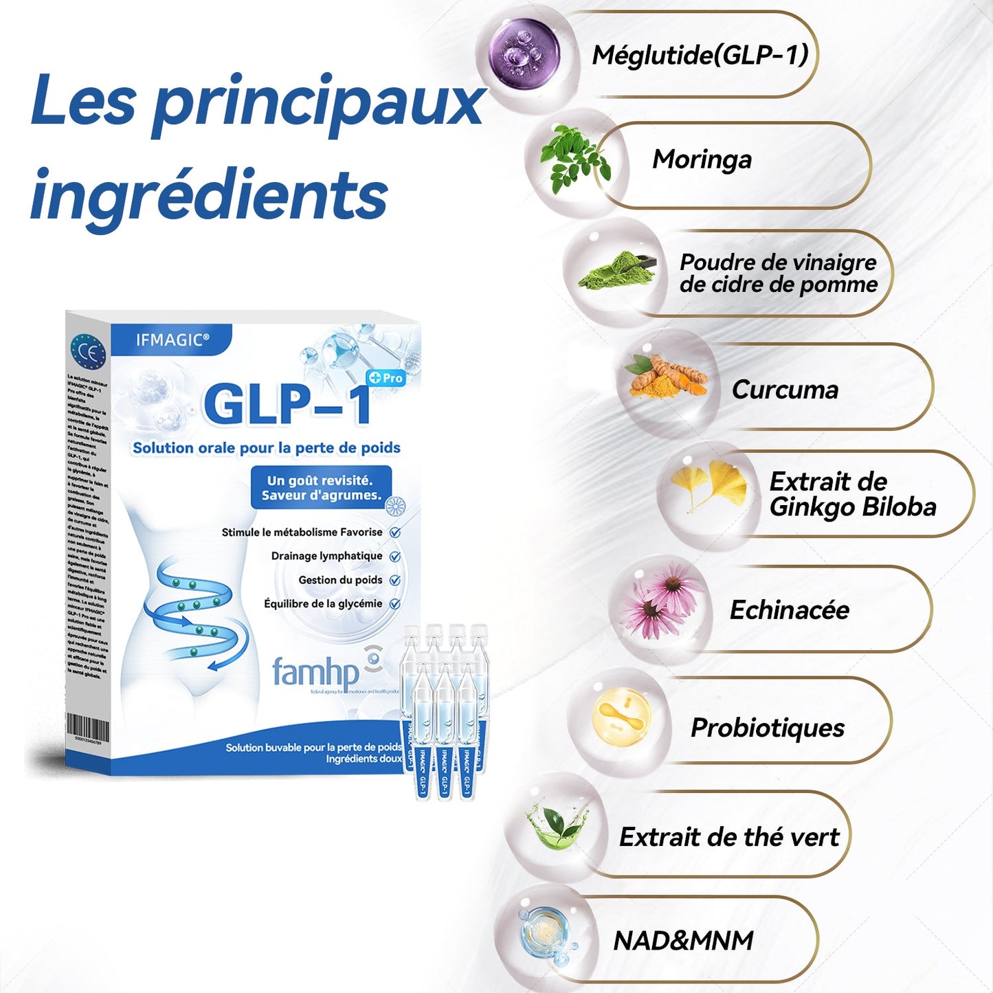 𝐈𝐅𝐌𝐀𝐆𝐈𝐂® 𝐆𝐋𝐏-𝟏 𝐏𝐫𝐨 𝐒𝐨𝐥𝐮𝐭𝐢𝐨𝐧 𝐨𝐫𝐚𝐥𝐞 𝐩𝐨𝐮𝐫 𝐥𝐚 𝐩𝐞𝐫𝐭𝐞 𝐝𝐞 𝐩𝐨𝐢𝐝𝐬💧💧
