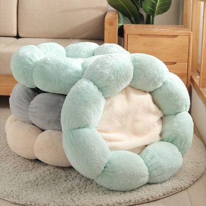 Flower Cat Bed Soft and Cute Open Design