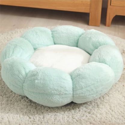 Flower Cat Bed Soft and Cute Open Design