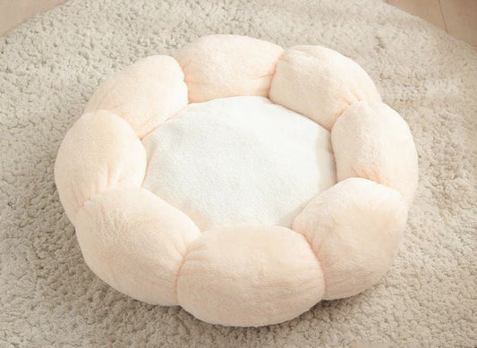 Flower Cat Bed Soft and Cute Open Design