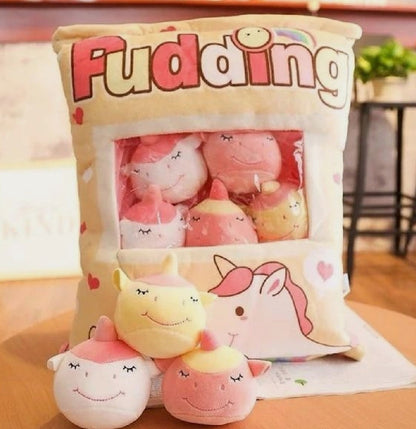 Stress-Relief Pudding Pillow Baby Unicorns