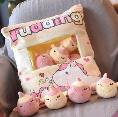 Stress-Relief Pudding Pillow Baby Unicorns